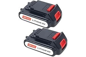 2-Pack 20V 4.0Ah Lithium Battery for Black and Decker 20 Volt MAX