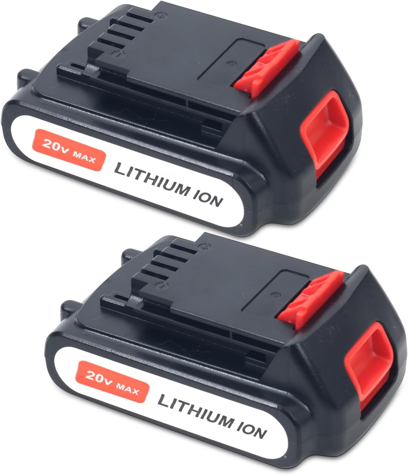 2-Pack 20V 4.0Ah Lithium Battery for Black and Decker 20 Volt MAX Replacement Battery Compatible with LBXR20 LB20 LBX20 LBX4020 LB2X4020 Tools 4000mah
