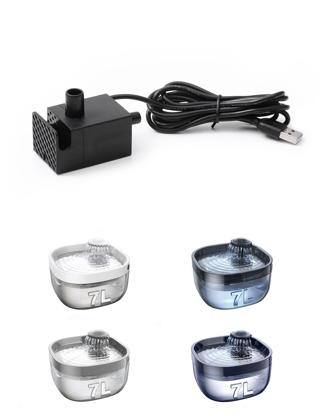 25W 1500L/u Mini dompelbaar waterpomp voor fontein zwembad tuinwater