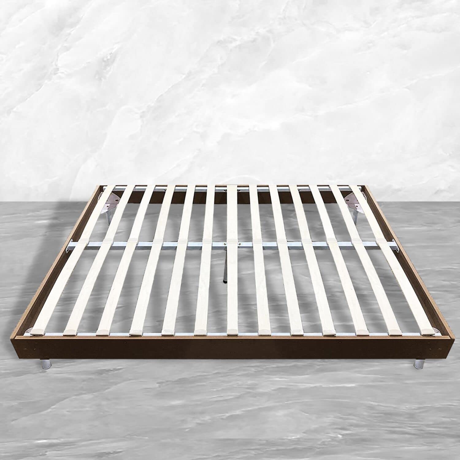 IZTOSS Lit 140 x 190 avec Sommier Sommier Tapissier 140x190cm, Blanc