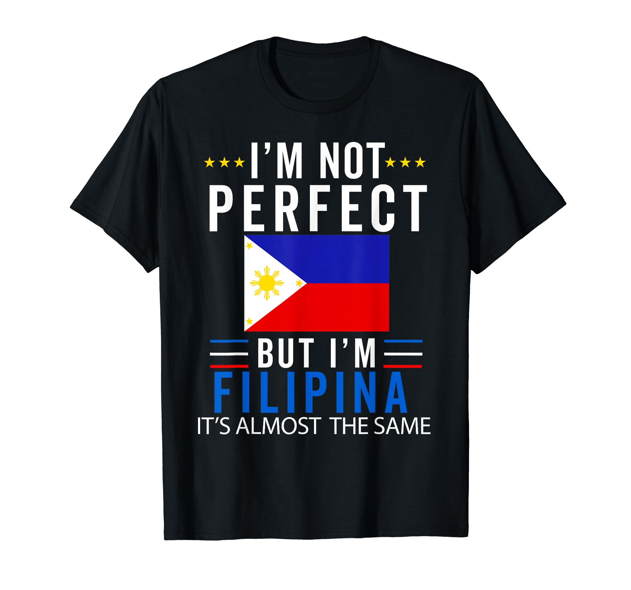 Philippine Heritage DNA Apparel Flag ClothingFilipina Women Philippines Flag Funny Pinay Girl Pride T-Shirt