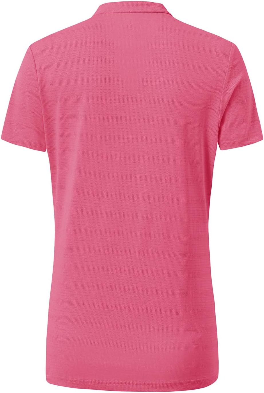 YSENTO Women's Dry Fit Golf Polo Shirts Tops Short Sleeve V Neck Collarless Apparel Shirts Clothes