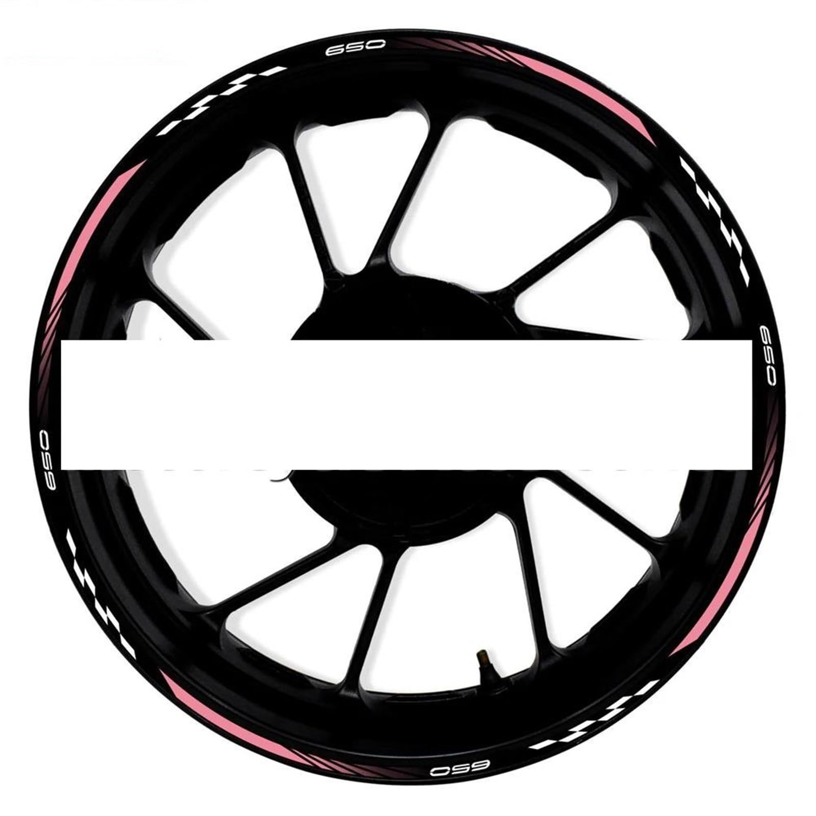 Motorcycle Wheel Stickers Reflective Decals Rims for Kawasaki Z650 Z 650 Z-650(Style 19)
