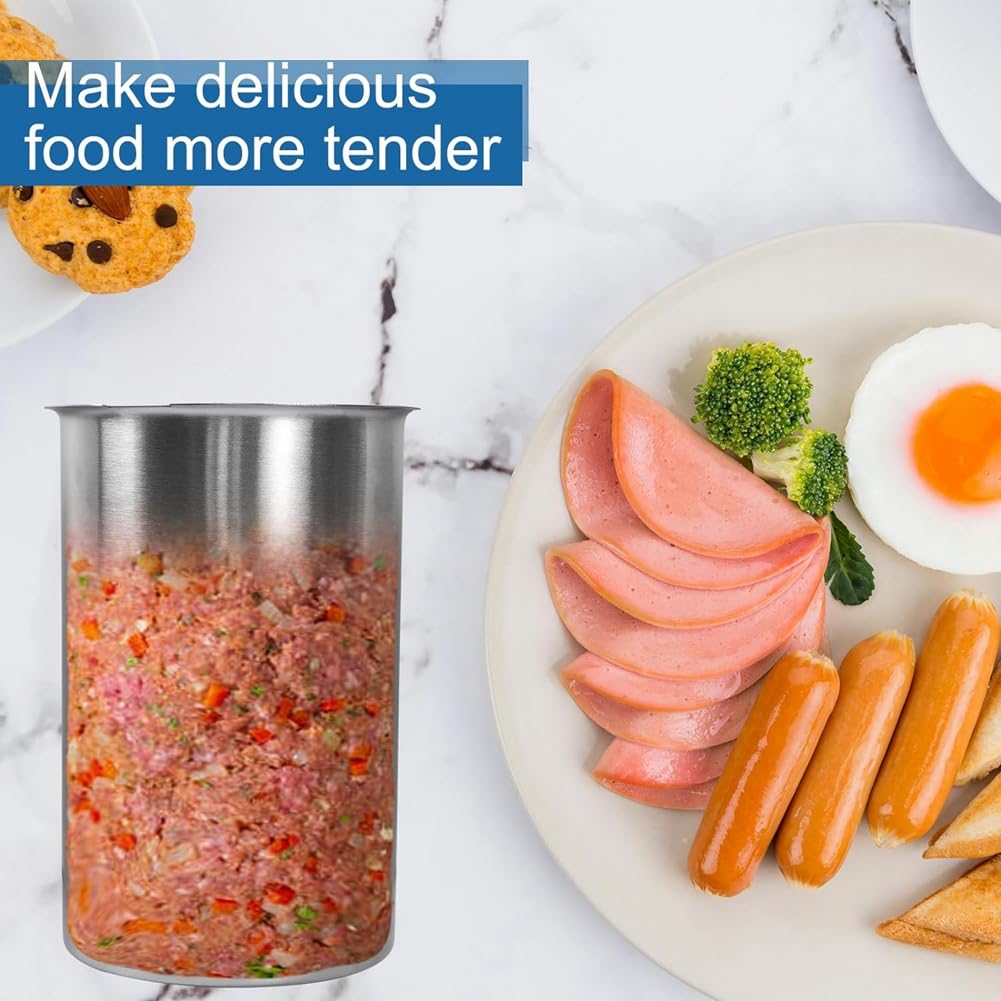 Schinkenbereiter, Fleischpresse mit Thermometer, Runde Form, Feinkost-Fleischpresse für Fleisch, Schweinefleisch, Meeresfrüchte, Rindfleisch, Fisch, Geflügel
