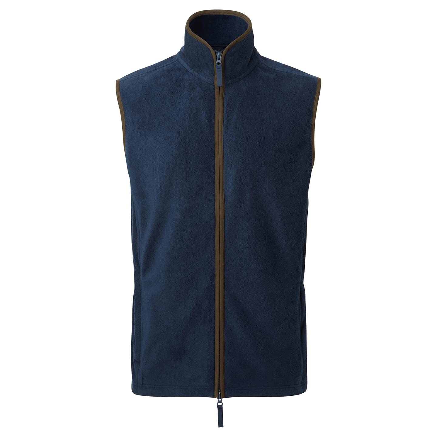 Premier Men's Navy/Brown Artisan Fleece Gilet (3Xl) ()