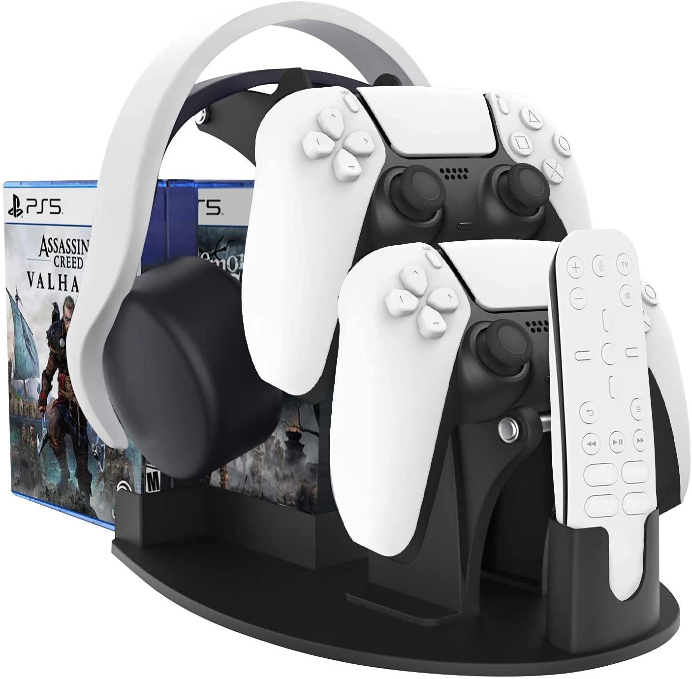 Microware PS5 Accessories Organizer Stand, Controller Stand Holder for PS5/PS4/Xbox x Series/Xbox one/Switch/Game Disk/Headset, Universal Storage Bracket Controller Accessories (B0982ZQ411) Amazon Price History, Amazon Price Tracker