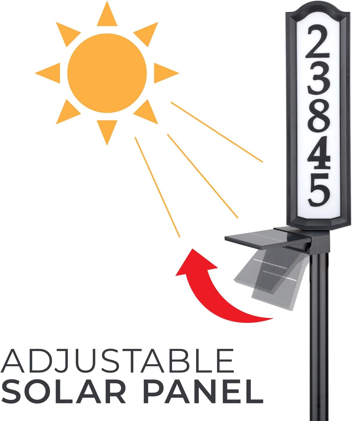 Whitehall Products Aurora Solar Address Sign