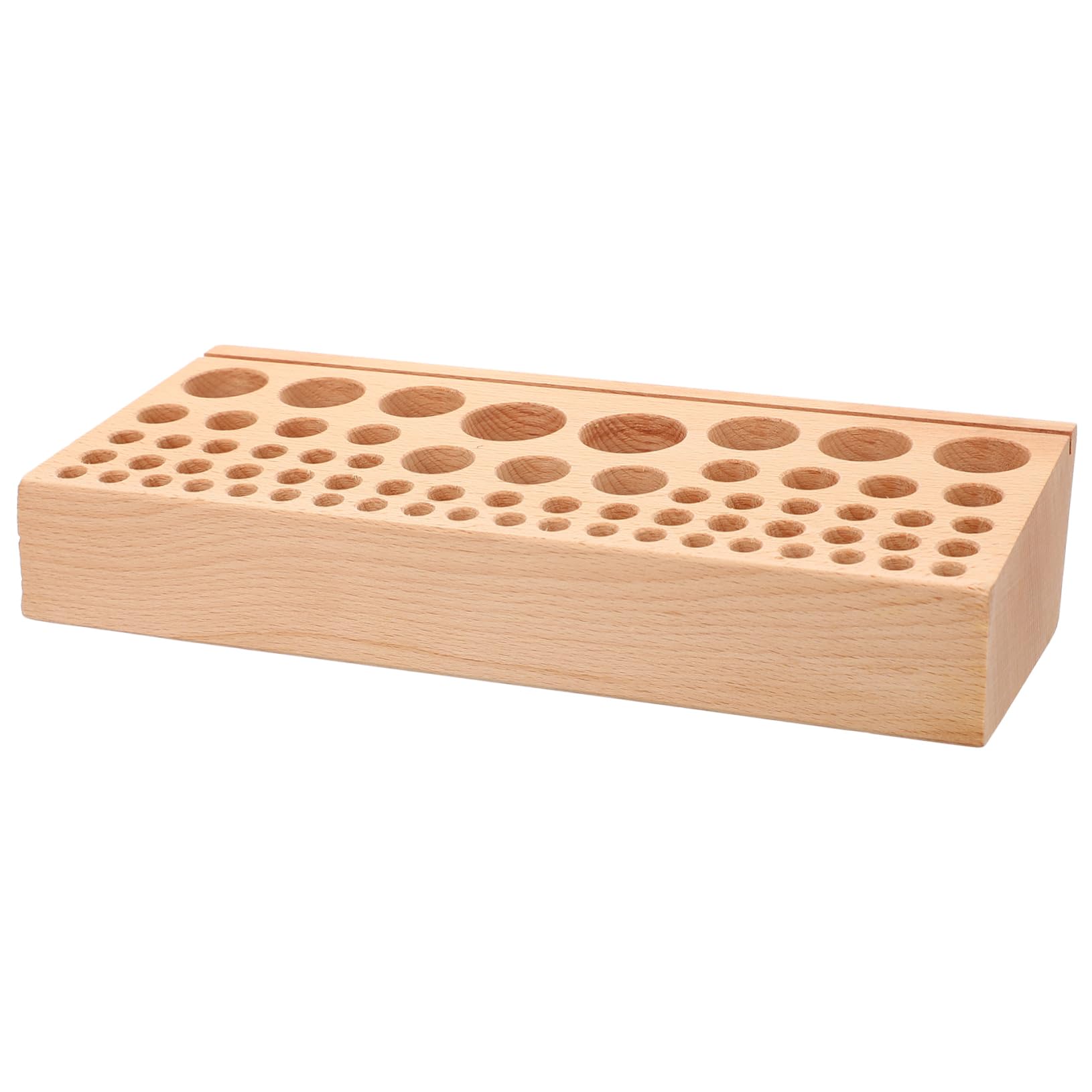 Housoutil Organizador de Herramientas 68 Orificios de Madera de Cuero