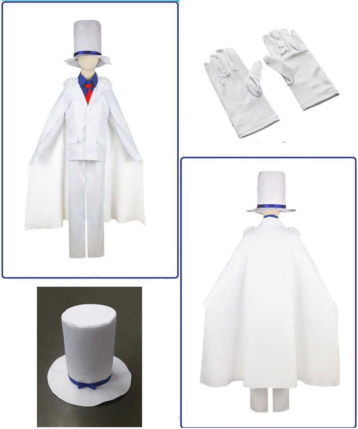 [趣味オンライン] 怪盗キッド コスプレ衣装 子ども キッズ ハロウィン 仮装 コスチューム