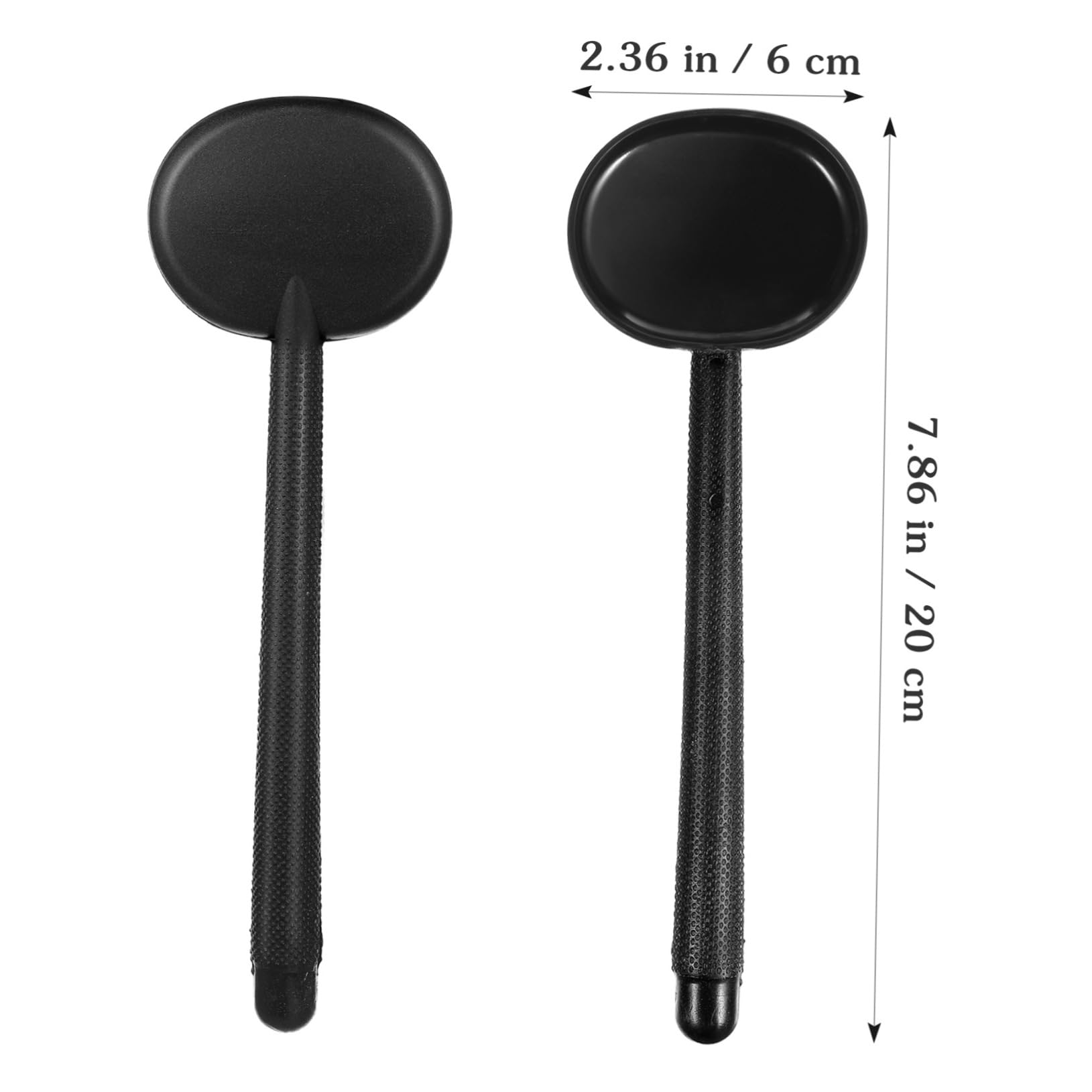 FRCOLOR Plastic Eye Occluder for Vision Test Black Abs Material Handle for Easy Use