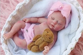 Mire & Mire 7'' Full Platinumilicone y Doll  Silicone Reborn Baby Doll