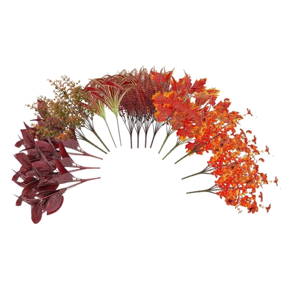 Arrangement floral artificiel eucalyptus violettes en plastique durable