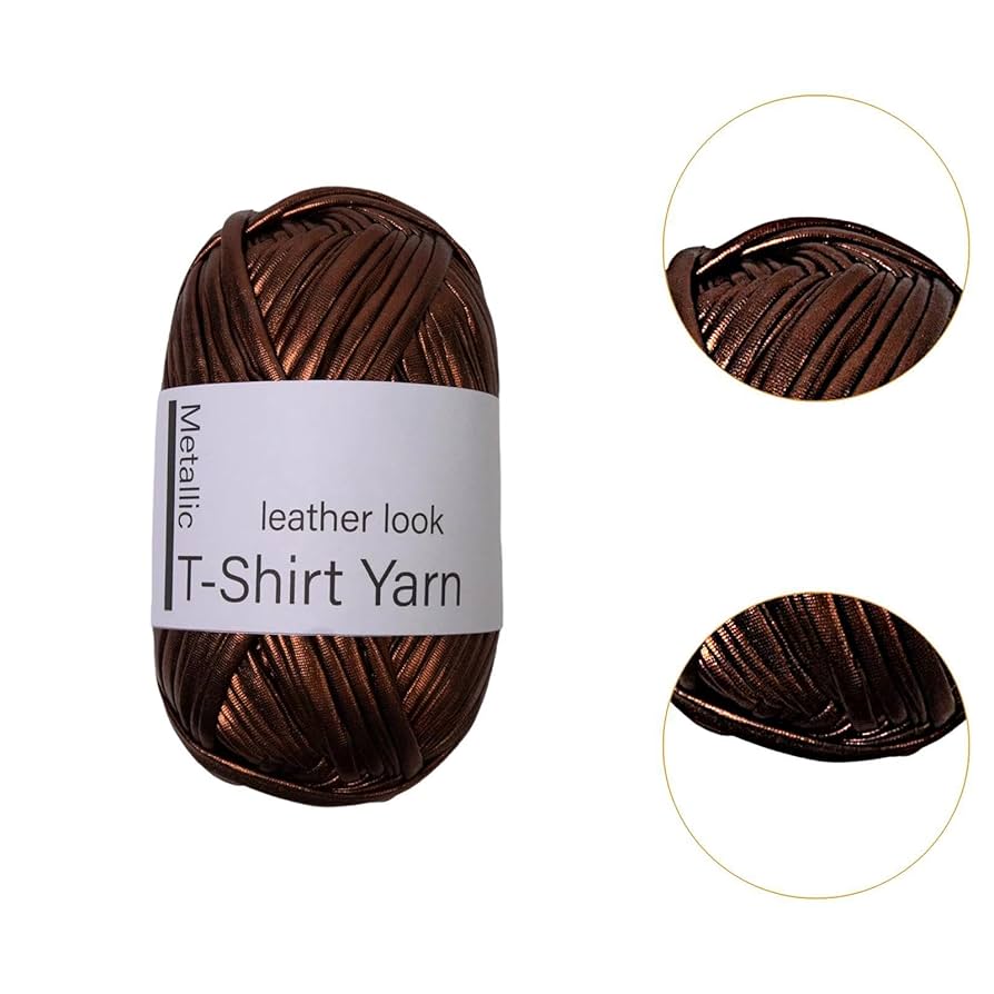 Amazon | Simhoa メタリックTシャツ糸、かぎ針編みバッグ