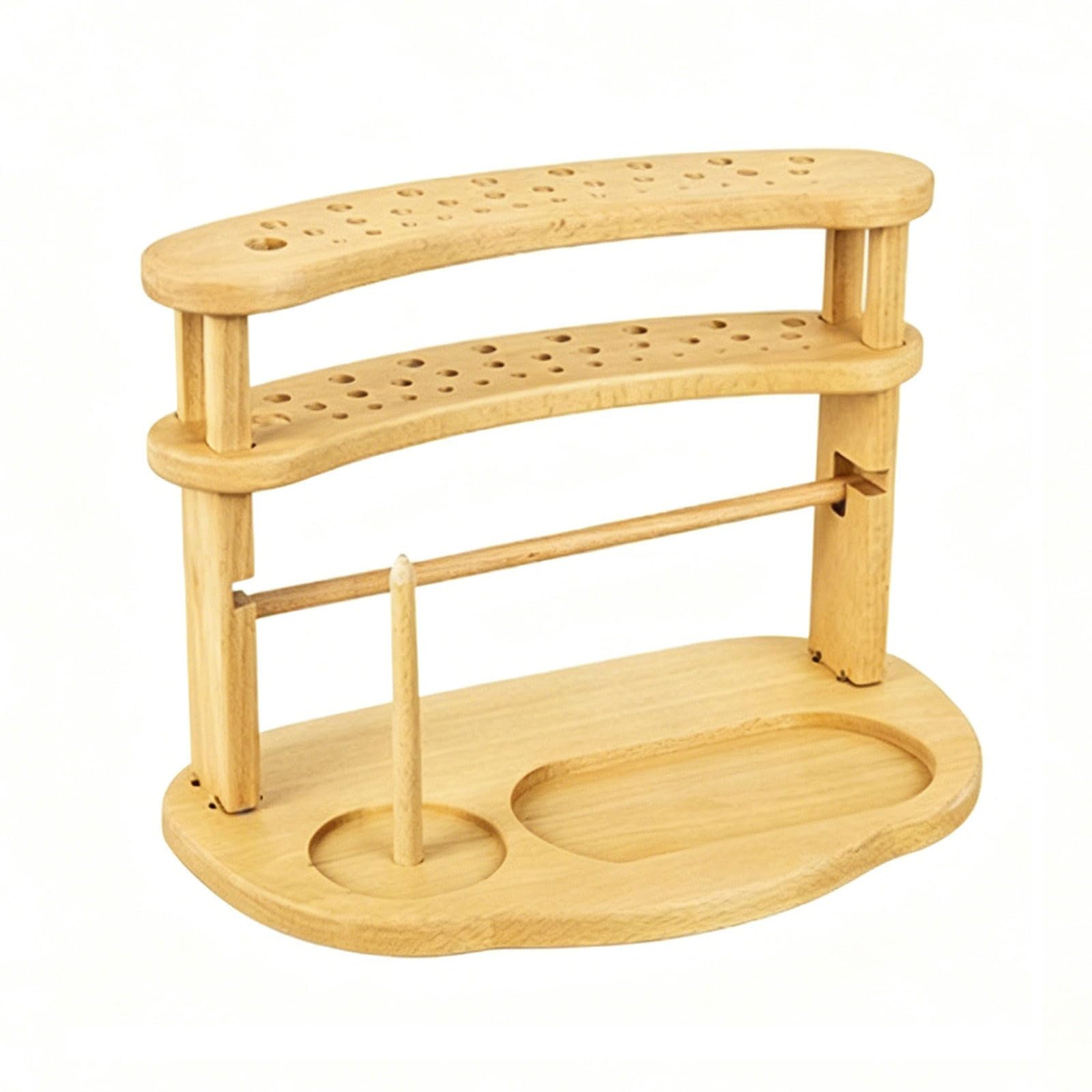 Zxfdsfdbnm Thread Rack Organizers for Crocheting for Sewing and Quilting Embroidery Tool Wood Yarn Holder, Wood Spools Holder Stand Spool Thread Rack