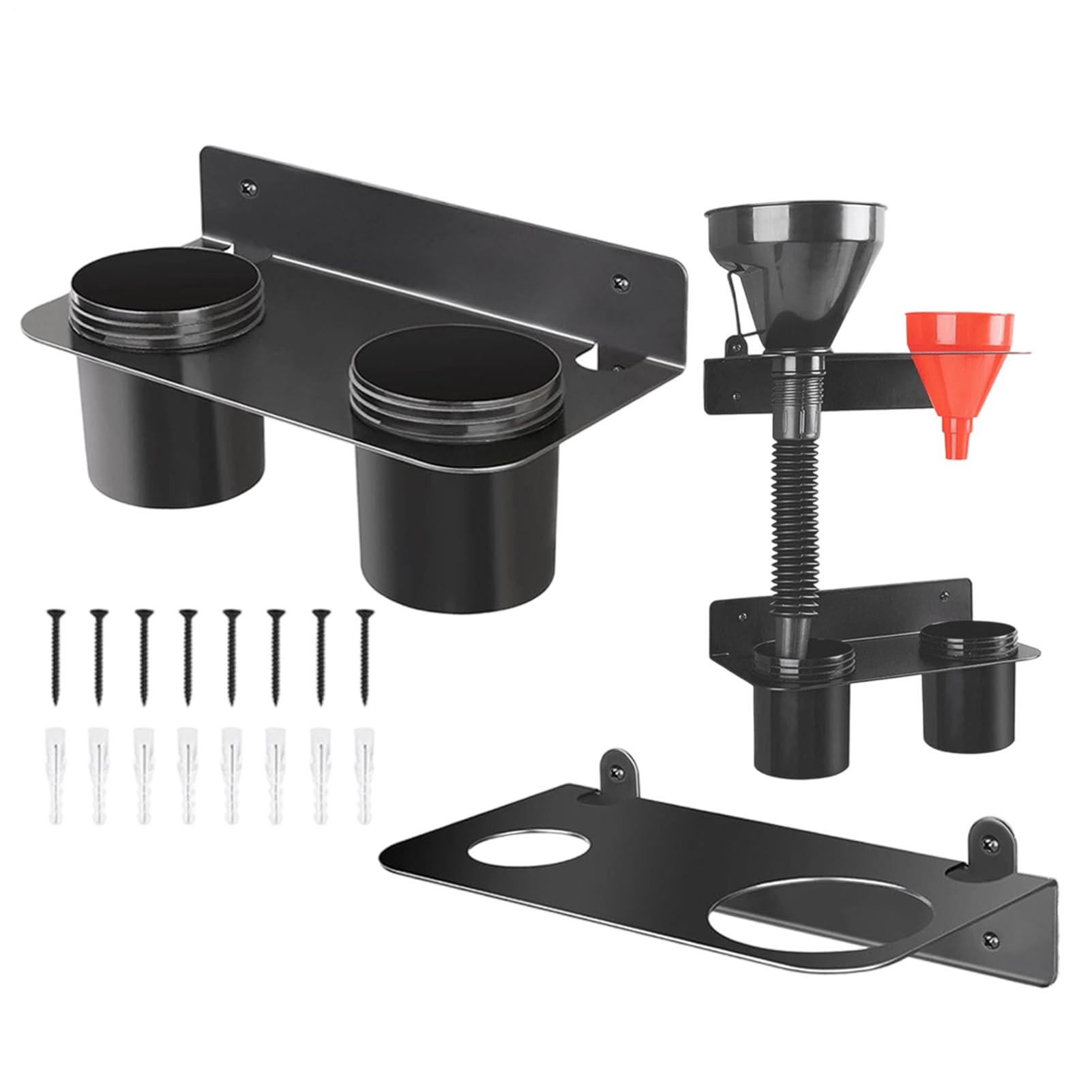 Porta Imbuto Olio con Coppe di Gocciolamento Rimovibili Forniture Garage a | Supporto Imbuto Olio Per Refrigerante Motore Additivo Filtro Valvola Trabocco Scarico Auto Rimorchio