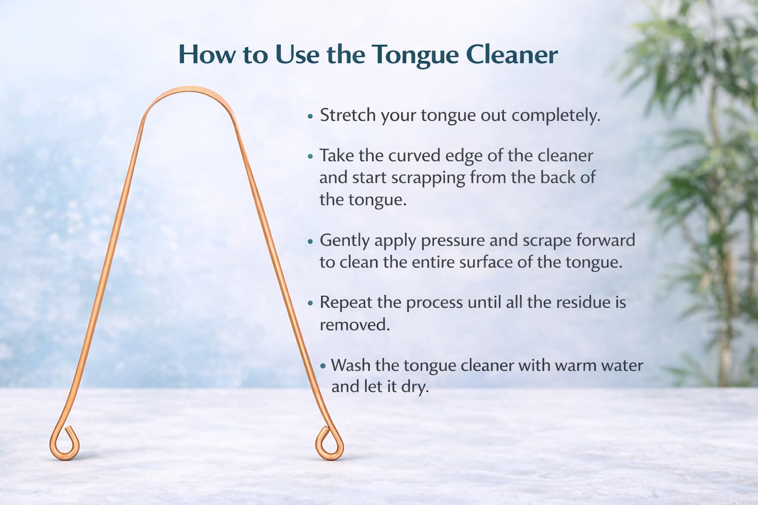 Copper Tongue Scraper | Perfect Surgical Tongue Cleaner | Best remedy for bad breath | Naturally Antimicrobial and Prevents Oral Health Diseases | Flexible handle with comfortable grip | Kosha Ayurveda (Set of 2 - Pure Copper) 3