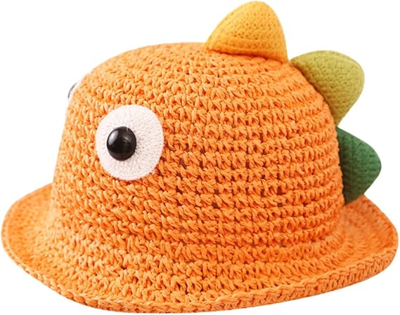 Amazon Co Jp Valiclud 赤ちゃんの太陽の帽子面白い恐竜ヘッドカバー帽子子供屋外夏のビーチプレイの日光に強いバケツ帽子 フリーサイズ2 6歳 調整可能 ファッション