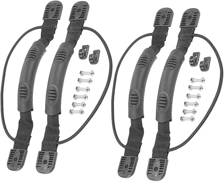 ULTECHNOVO 4 Sets Kayak Handle Replacement with Comfortable Grip Plastic Boat Carry Handles Non-skid Anti-slip for Outdoor Water Sports