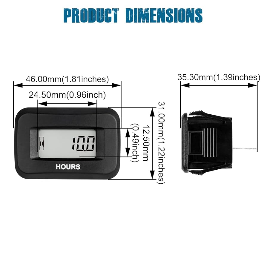 Amazon.com: Runleader Digital Hours Counter,AC/DC 5V to 277V