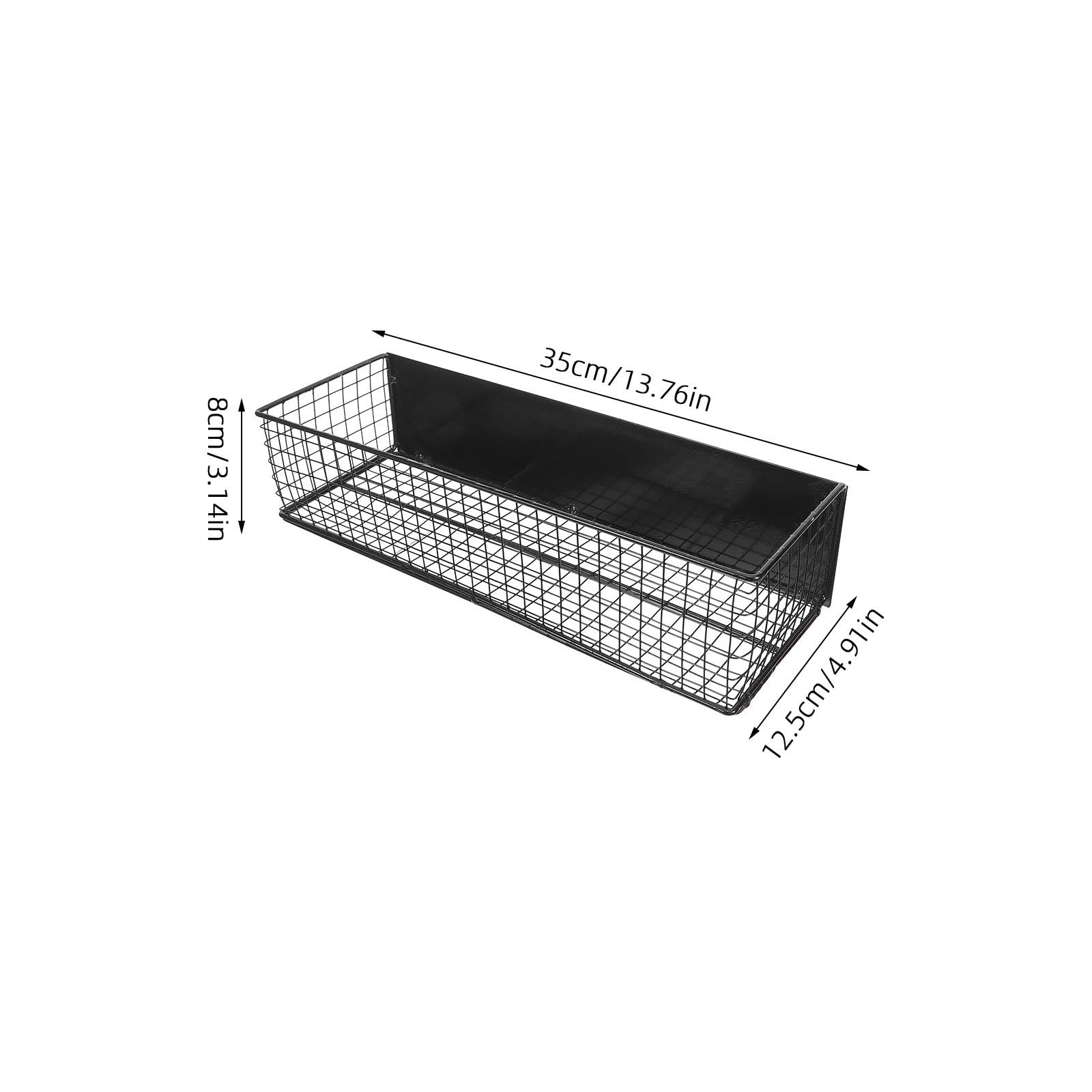 NUOBESTY Caja Magnética para Refrigerador de Hierro Negro, Organizador | Condimentos y Snacks, Cocina y Despensa, Fijación Magnética, Posición Flexible y Uso de Almacenamiento Versátil