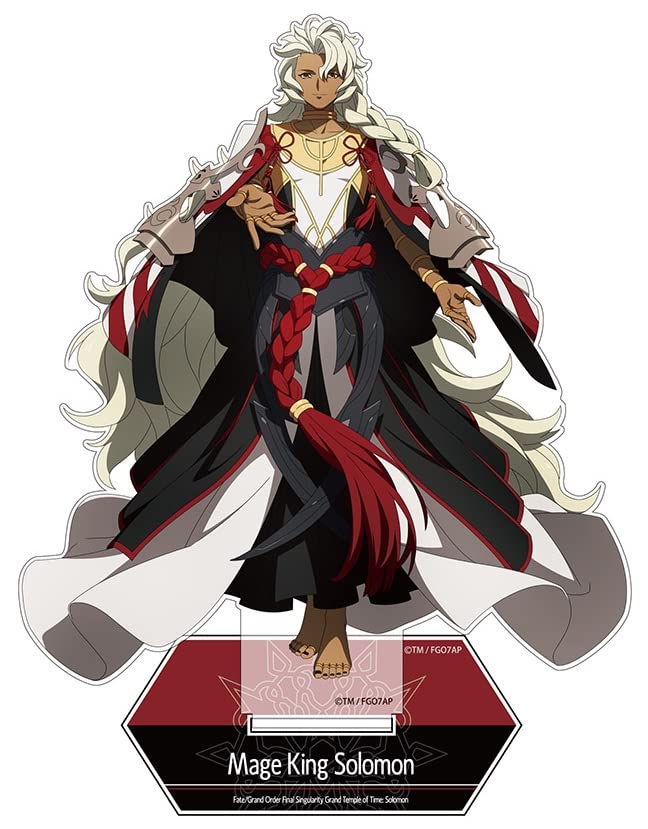 FGO fgo 魔術王ソロモン アクリルスタンド 缶バッジセット Amazon.co.jp: 限定FGOソロモン 魔術王ソロモン アクリルスタンド（大