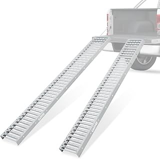 Garvee 72x9" Heavy Duty Steel Loading Ramps 2-Pack | 1000 lbs Capacity ATV Motorcycle Dirt Bike UTV Truck Trailer Ramps