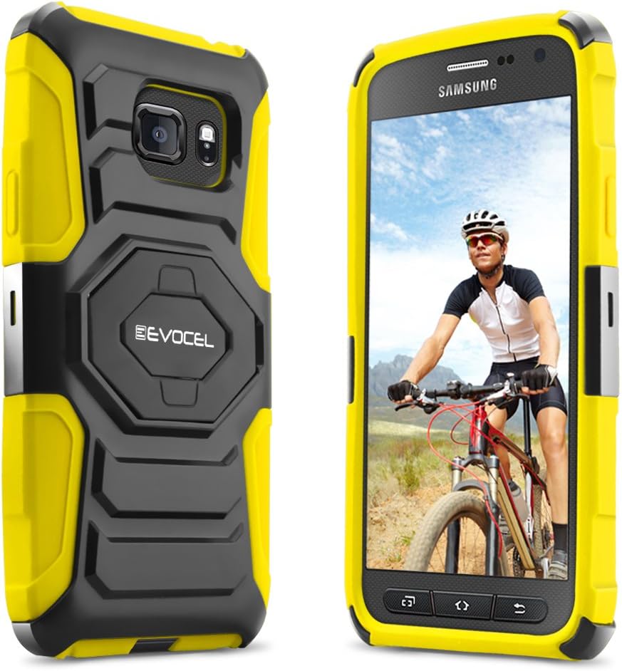 Galaxy S7 Active Case, Evocel [New Generation] Dual Layer Rugged Holster Case with Kickstand & Belt Clip for Samsung Galaxy S7 Active SM-G891 (Does NOT fit Regular S7 - S7 Active only), Yellow