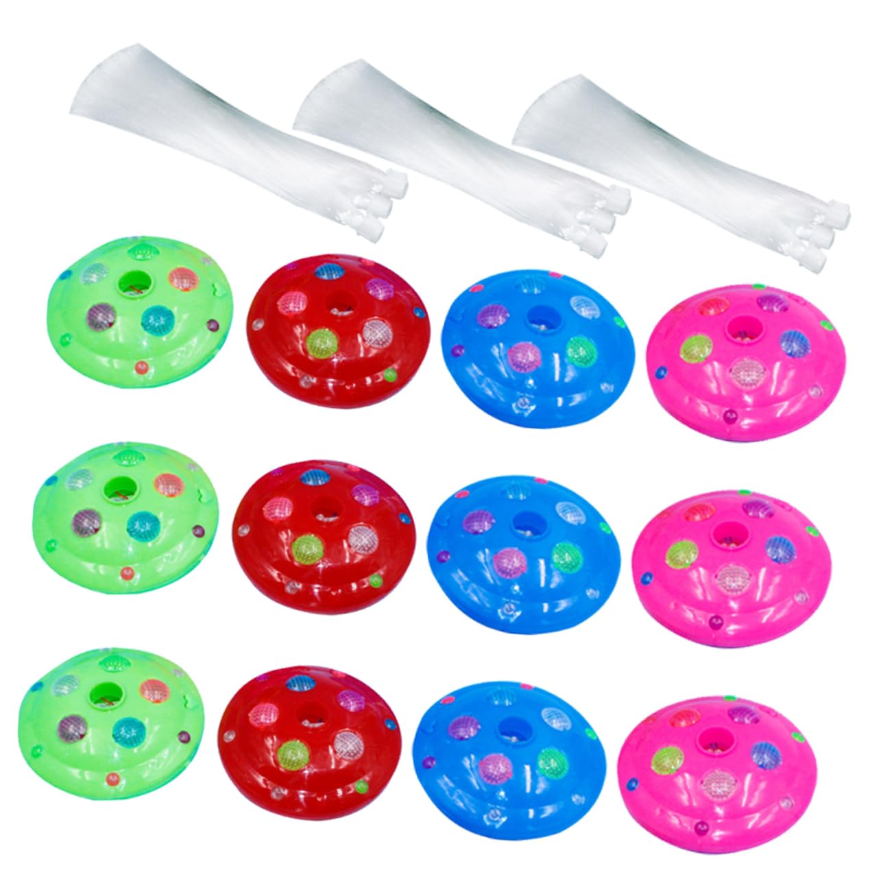 jojofuny 12pcs Color Changing Fiber Optic Lights Novelty Party Lights for Weddings Birthdays and Easy to Use for Home and Events