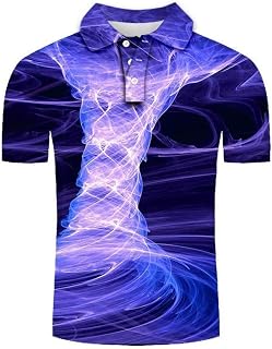Golf Golf Shirts For Men,Unisex Golf T-Shirt Golf Purple Swirl Golf Shirts Summer Regular Fit Golf Tennis Shirts Soft Short Sleeve Slim-Fit Tshirts For Men Teens Blouse Tops