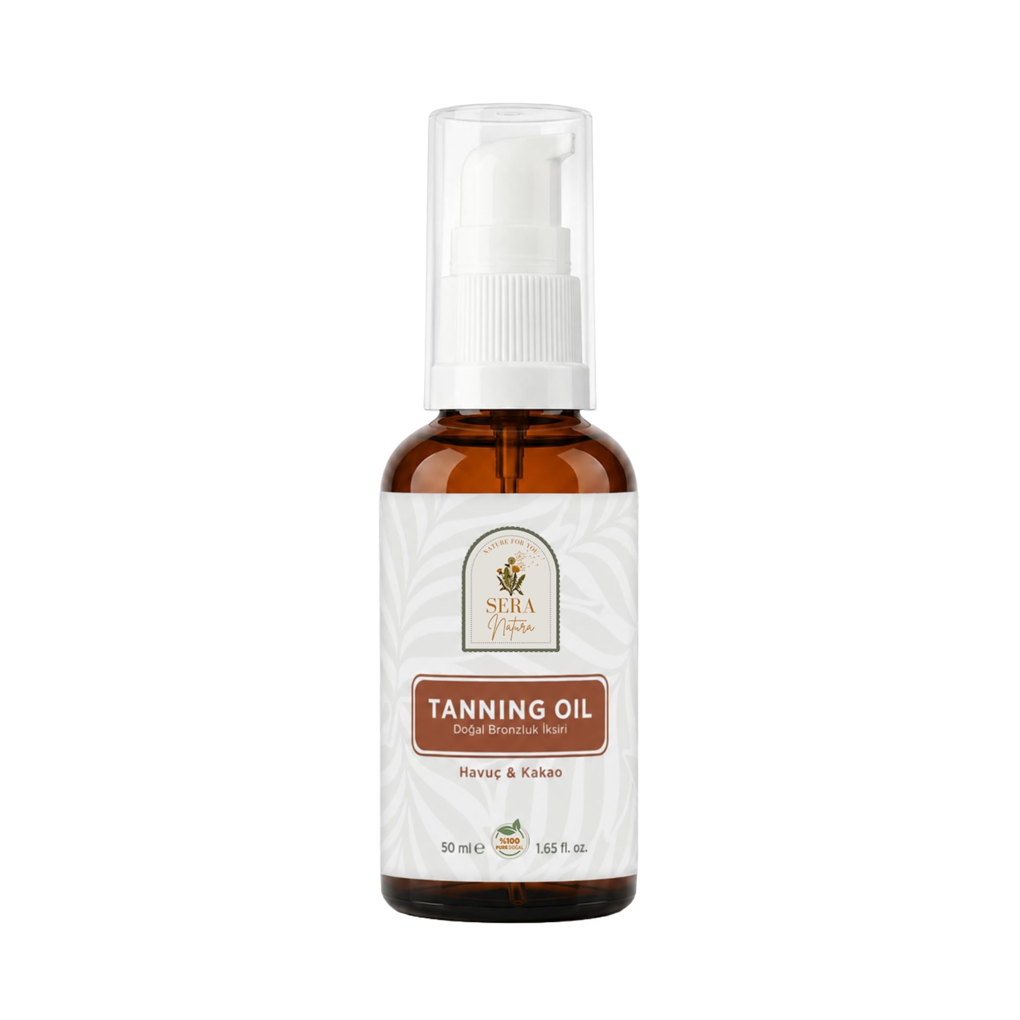 Tanning Oil Havuç Yağı & Kakao Yağı Özlü Doğal Bronzluk İksiri 50 ml%100 Saf