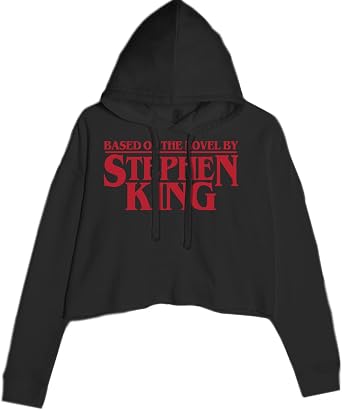 Based On The Novel by Stephen King Cropped Fleece Hoodie, Soft & Cozy, Trendy Fit