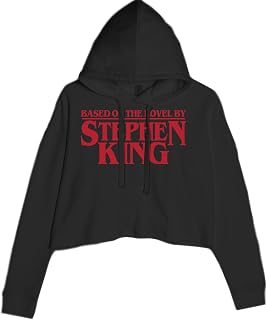 Based On The Novel by Stephen King Cropped Fleece Hoodie, Soft & Cozy, Trendy Fit