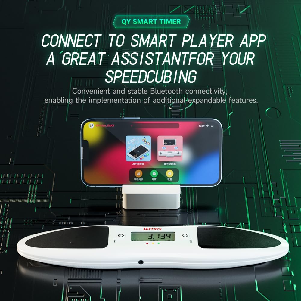 LiangCuber QiYi Cube Smart Timer connected to mobile app