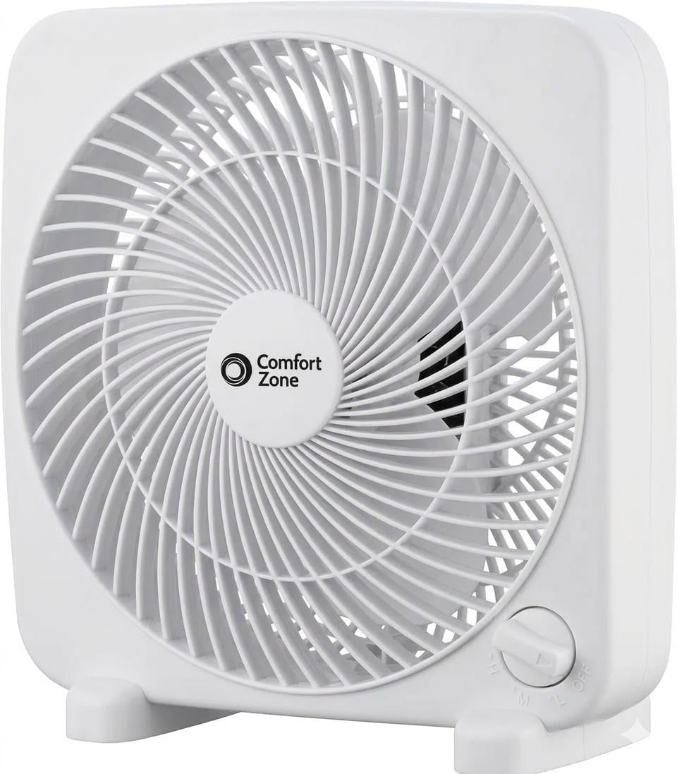 Comfort Zone Portable Box Fan