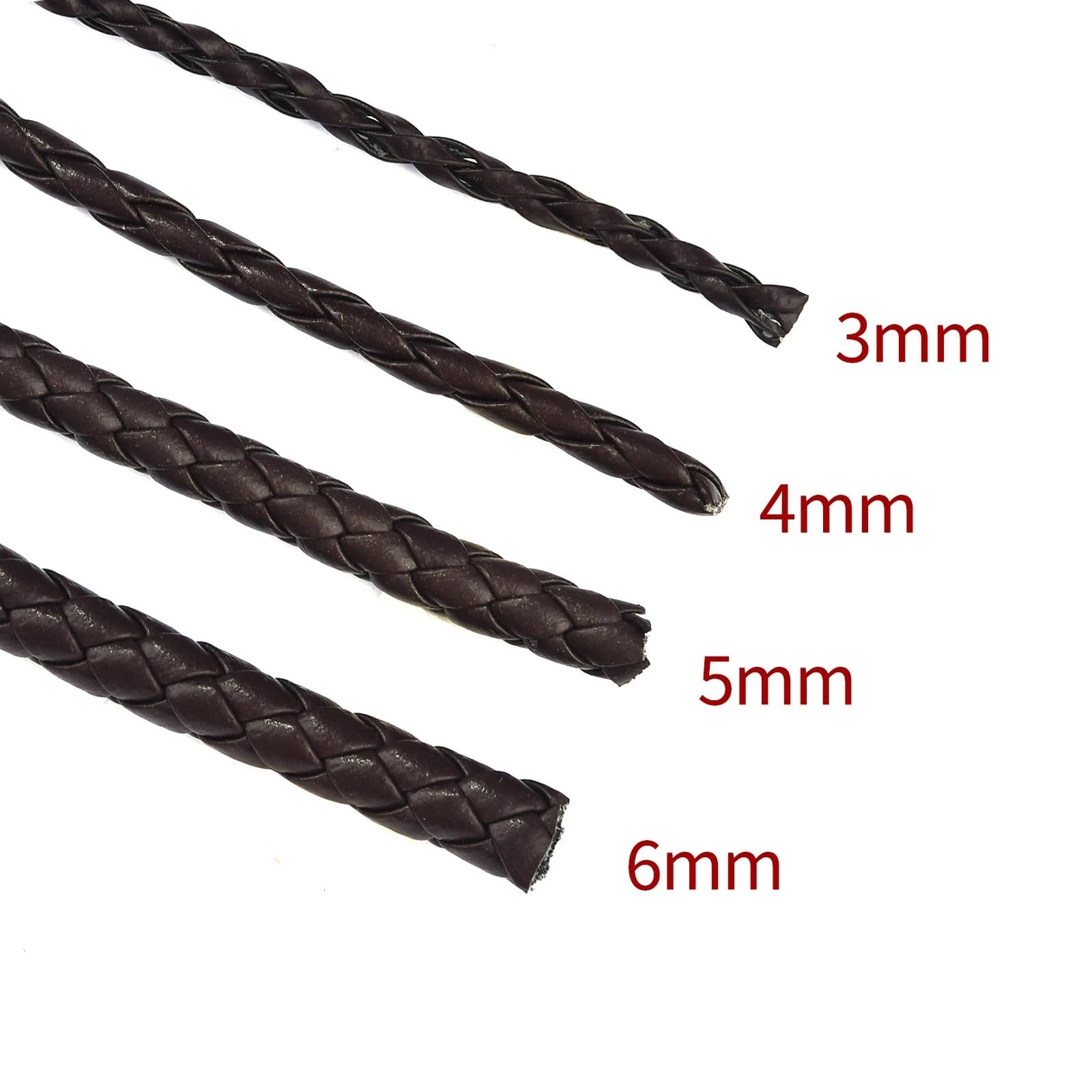Corda intrecciata in pelle PU 2M