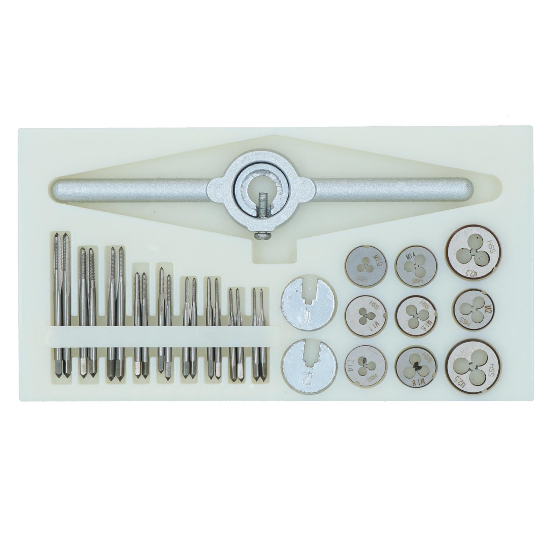 Kit Mini Tarauds & Filières HSS M1 à M2.5 - 31 Pièces Pour Modélisme & Petits Travaux - Outils à Main Précision