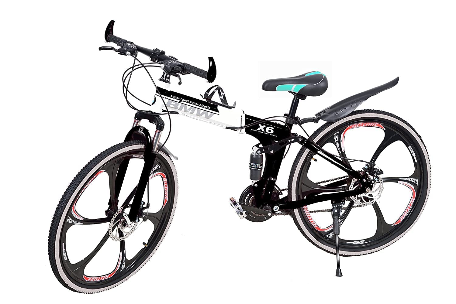 QUESEC Bikes X6 Series Premium 26inches 6 Spoke BM Foldable Cycle - 21 Gear Mens MTB Bike with Disc Brake - Lightweight Bicycle - Black (B0D97XBRSB) Amazon Price History, Amazon Price Tracker