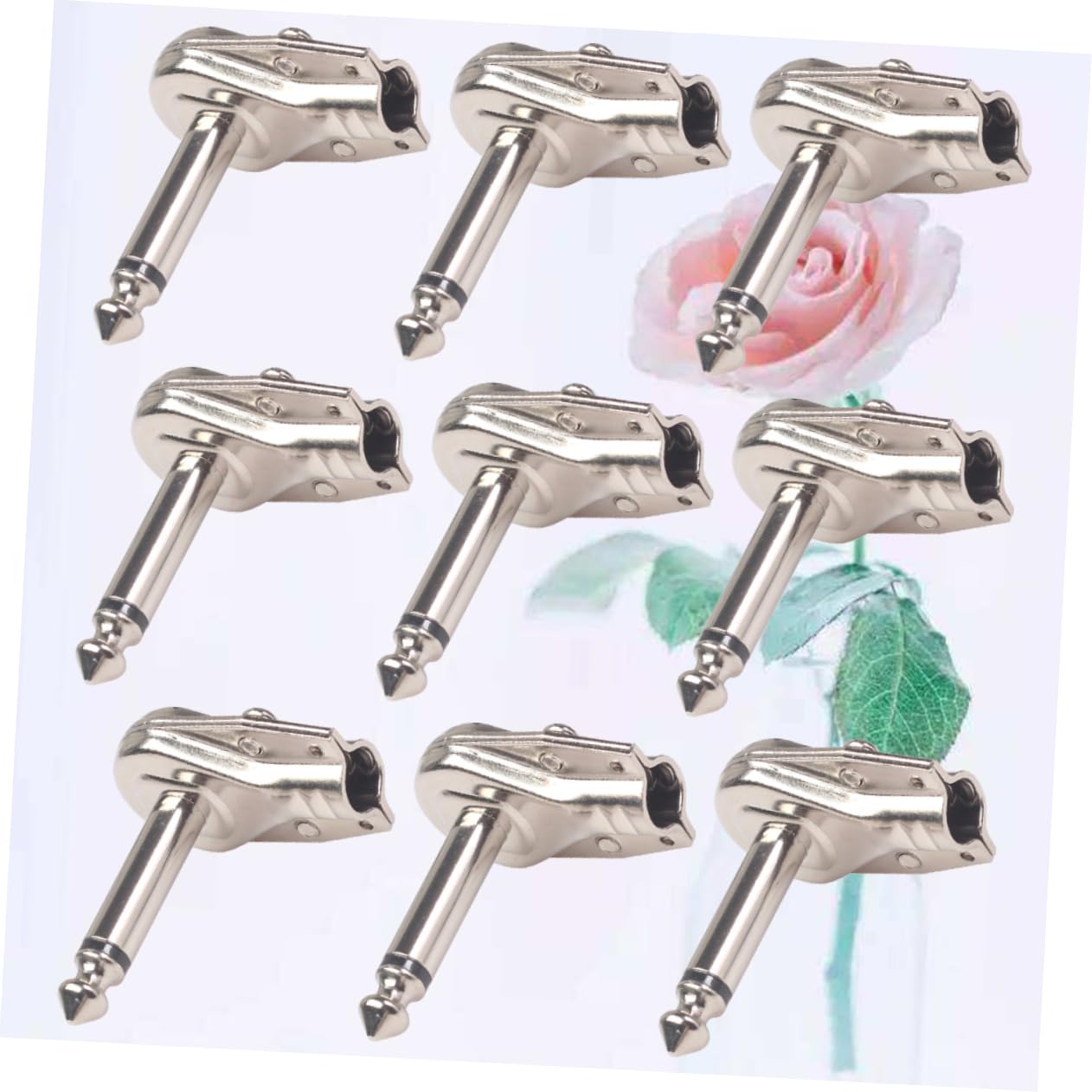 ibasenice 20stücke Gitarrenpedal Connector Kabel Adapter Für Effektpedale Platzsparend Für Profis Geeignet Silberfarben Hochwertige Instrumentenzubehörteile Für Gitarristen