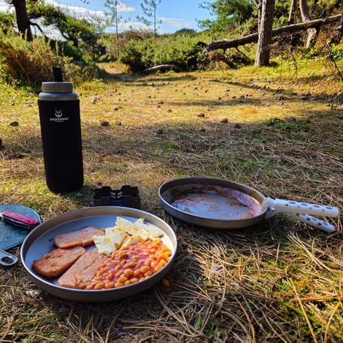 SILVERANT Titanium Trek Plate-Camping Dish Pan Plate for Backpacking 1200ml by SILVERANT - Used condition - Image 9