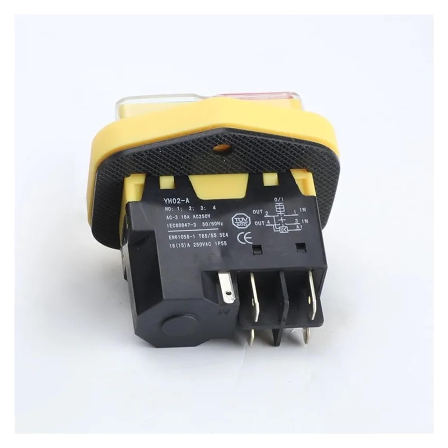 1PC Electromagnetic Switch Start Switch Waterproof Power Tool Switch 16A250V4Pins/5Pins Can Replace KJD17B(4 Pins)