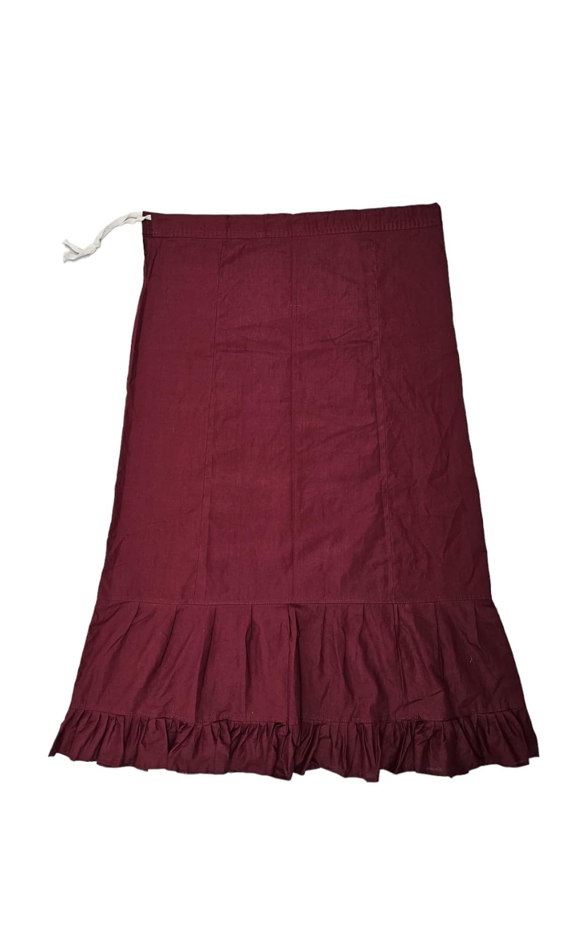Belizs Women Pure Cotton Saree Shapewear Petticoat, Saree Shapewear for Women, Shapewear Dress for Women (in, Alpha, 2XL, Deep Maroon)-image-19