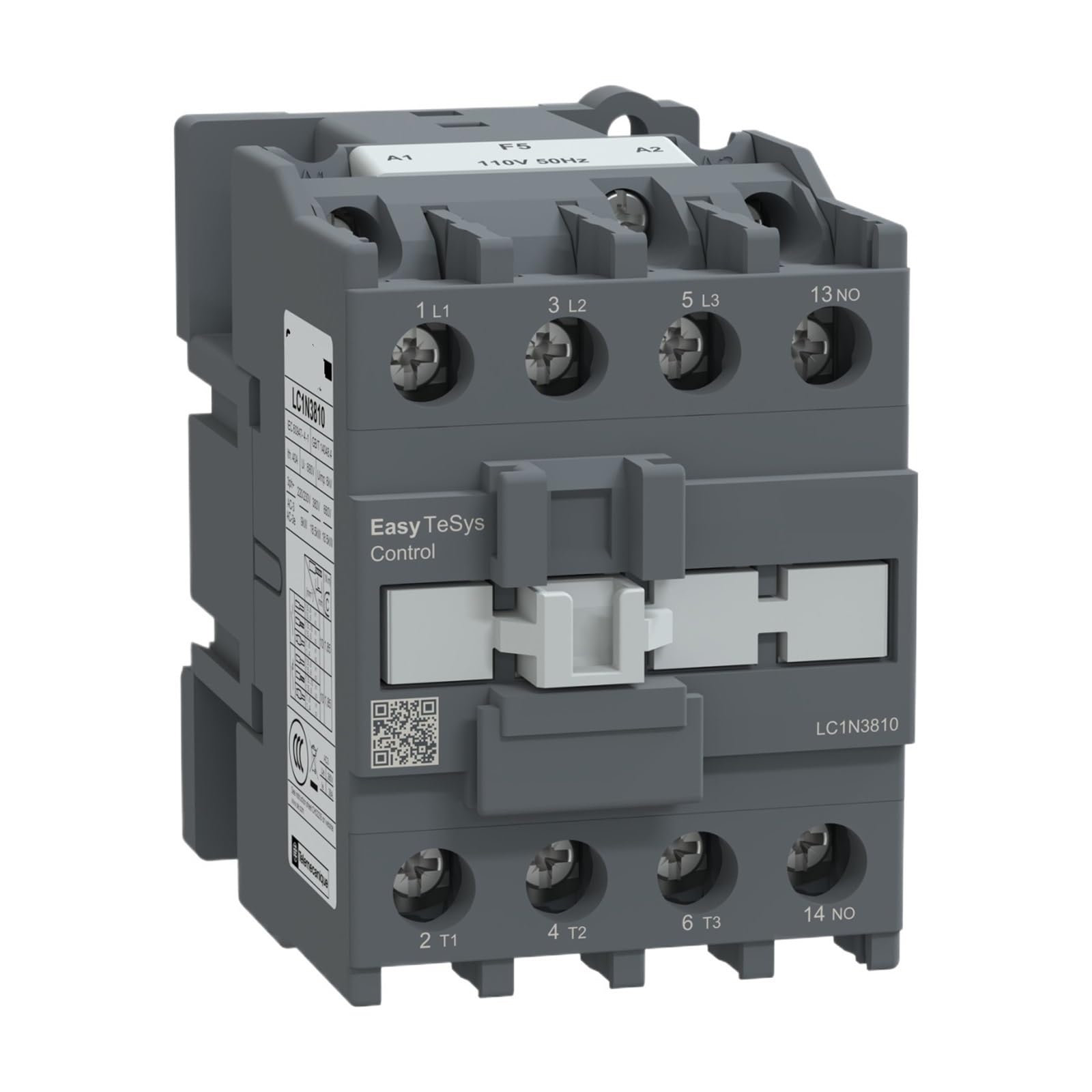 Contacteur 38A LC1E3810F5N AC110V évite surchauffe moteur triphasé