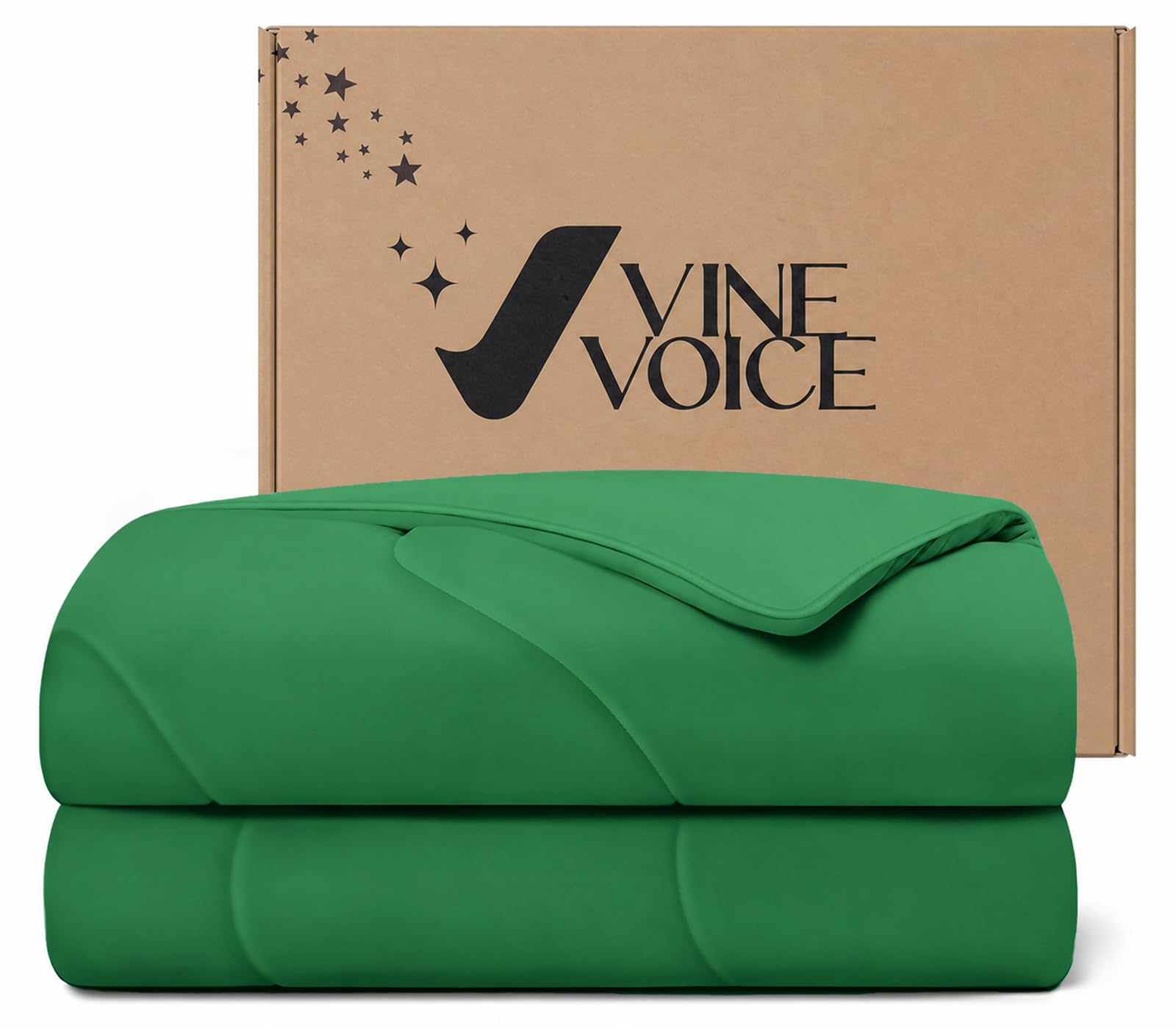 Cooling Comforter for Hot Sleepers, Queen 90x90, Emerald Green