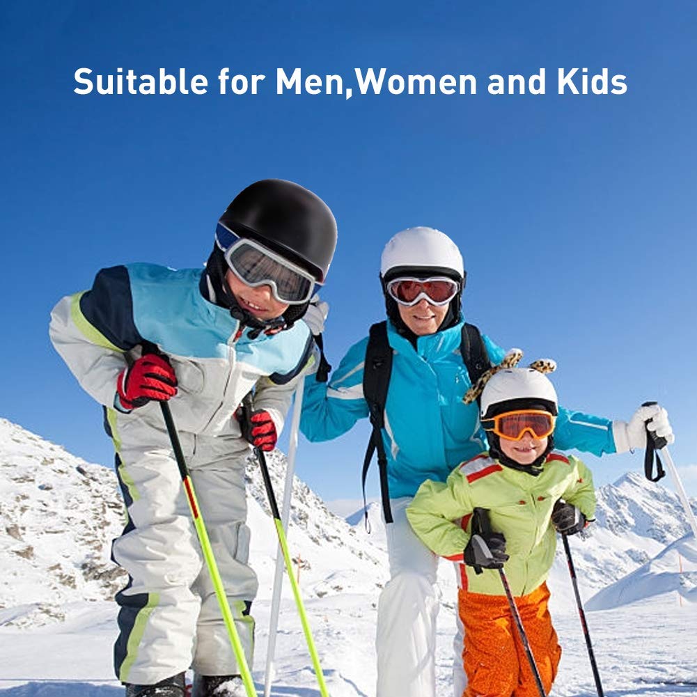 TentHome Kask narciarski/snowboardowy, unisex, lekki, profesjonalny, regulowany kask sportowy na śnieg z wizjerem goglowym