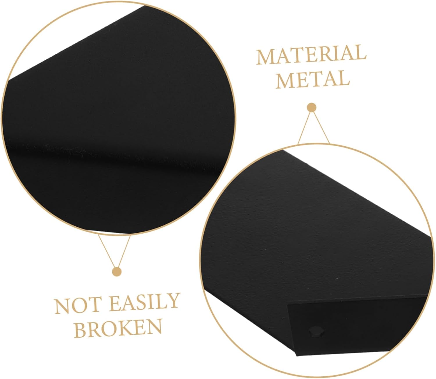 4pcs Load-Bearing Bracket Shelf Outdoor Shelf Brackets Suspended Support Wall Plate Holder Hidden Support Tool Carbon Steel