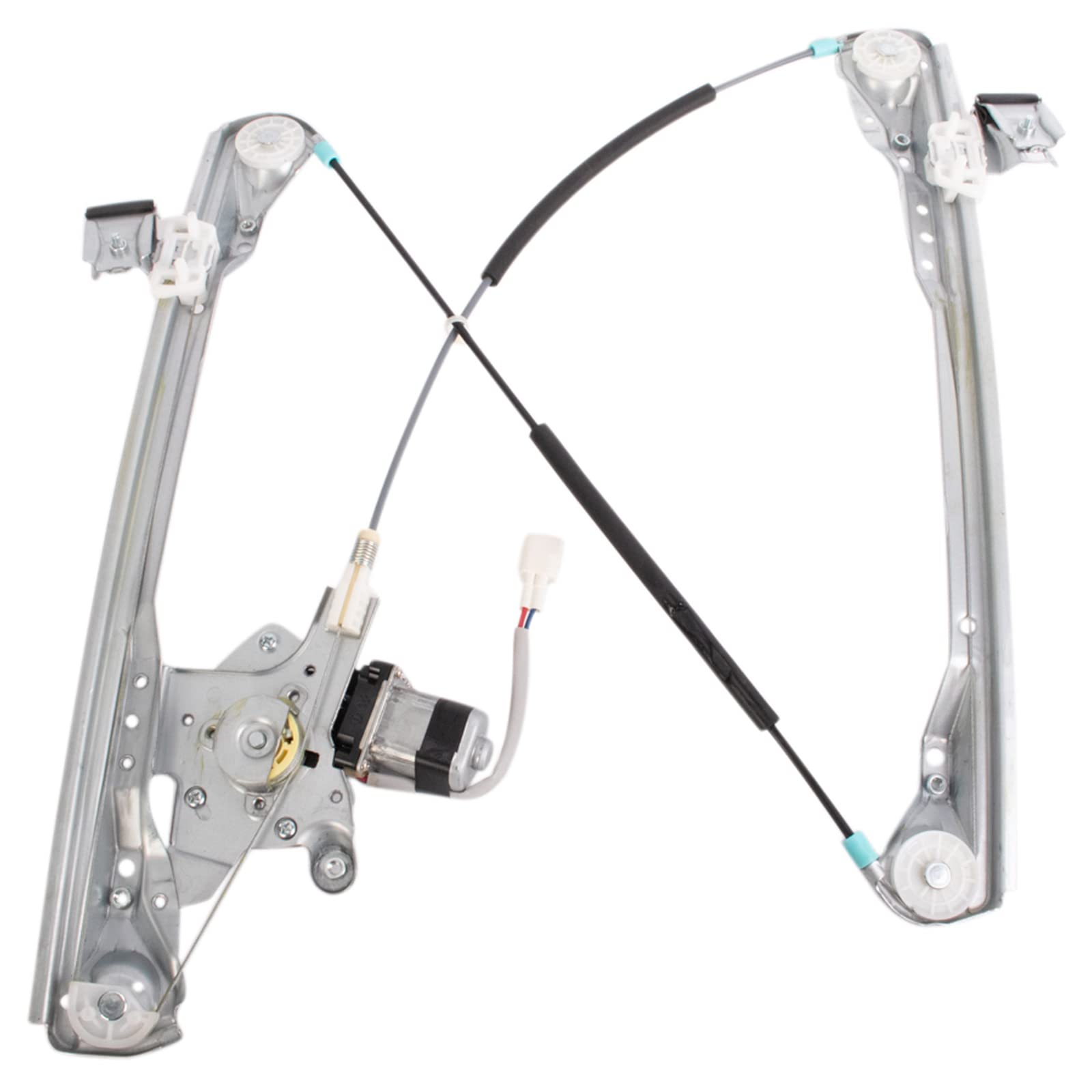 TRQ Front Left Power Window Regulator &amp; Motor Assembly Drivers Side Compatible with 2000-2007 Ford Focus FO1350132