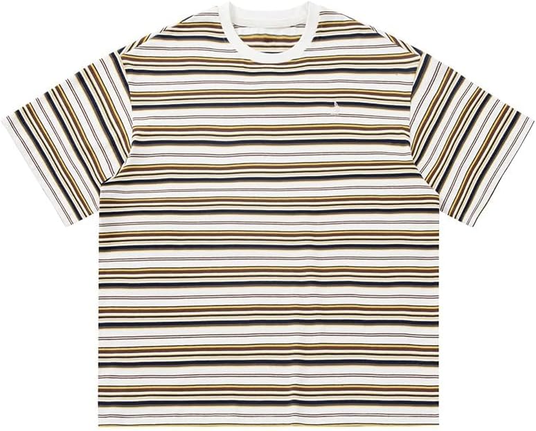 Striped Loose Fit T-Shirt for Men Emo Crewneck Short Sleeve Streetwear Tops Summer Trendy Tees Unisex Y2k Clothes - Image 7