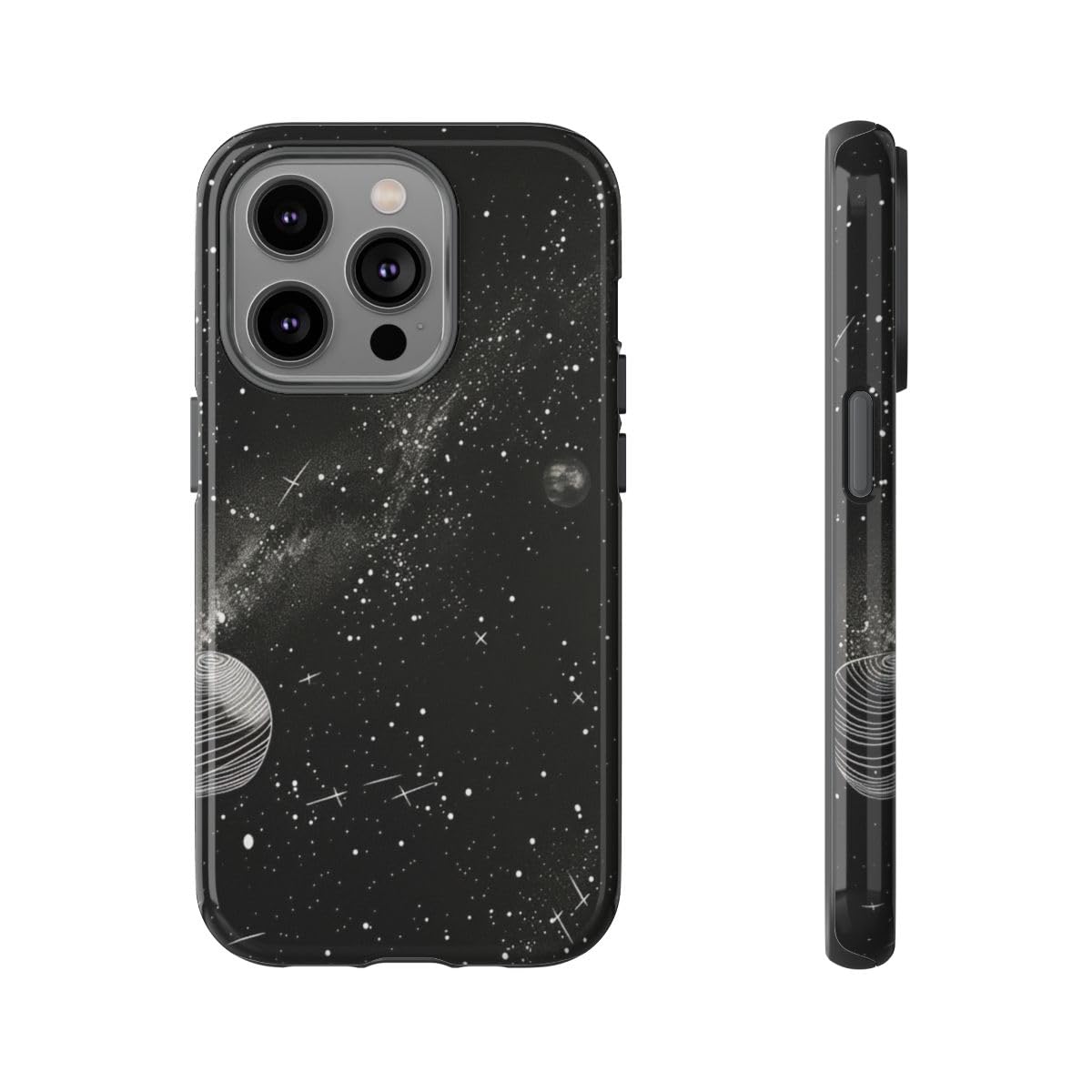 Coque iPhone 14 Pro système solaire pour passionné d'espace