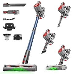 Cordless Vacuum Cleaner for Home Powerful Stick Vacuum with Rechargeable Battery Green Light Anti-Tangle Brush 6-in-1 Lightweight Handheld