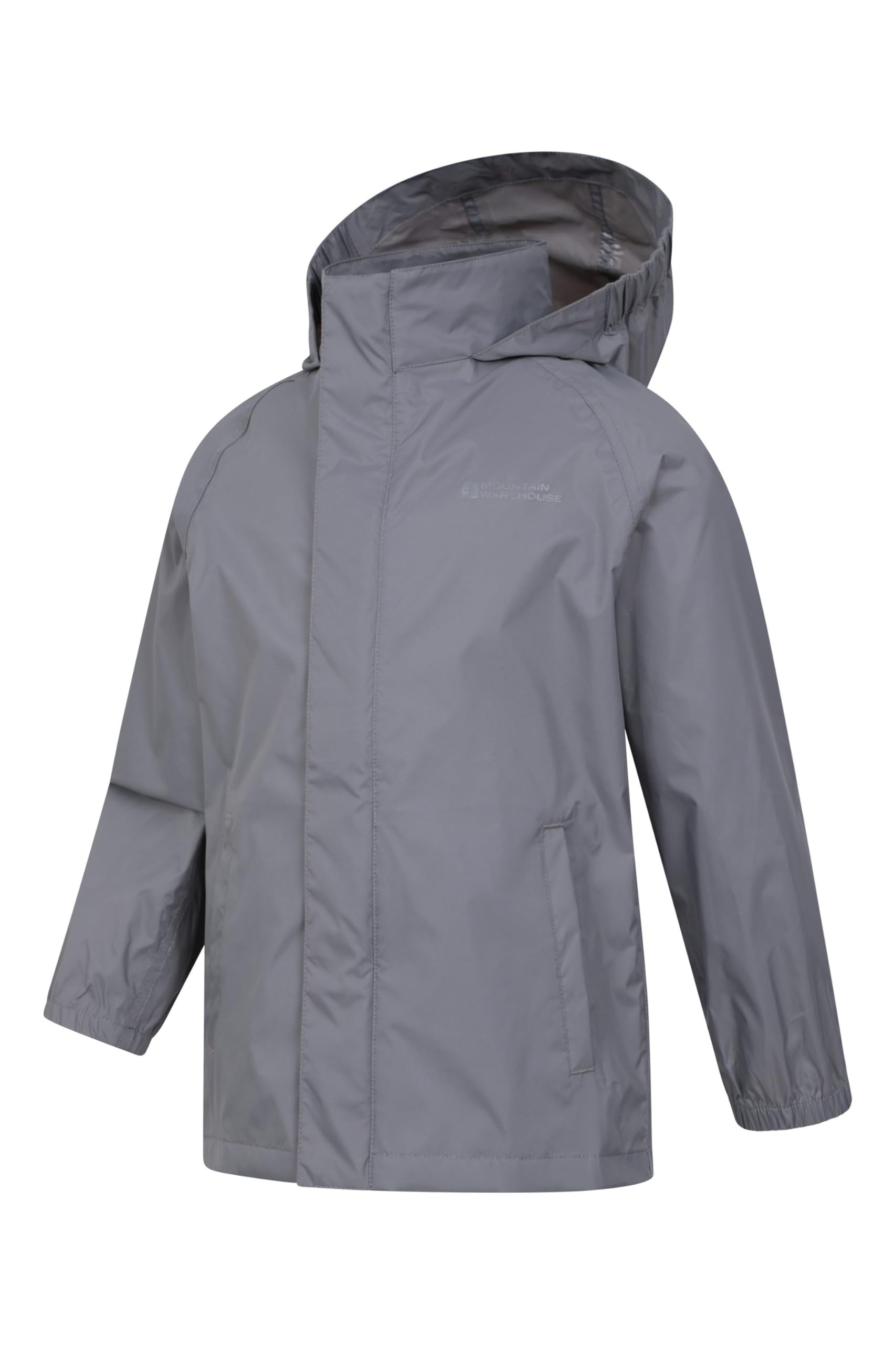 Mountain Warehouse Pakka Veste imperméable pour Enfant - Manteau de Pluie Pliable, Coupe-Vent, léger, Respirant, Fille et garçon - Printemps été